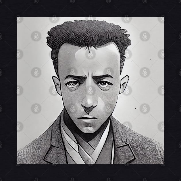 Albert Camus | Manga Portrait by Classical